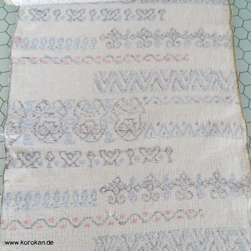 Araihari dicker Jacquard Seiden Crepe mit abstrakt geometrischen Muster