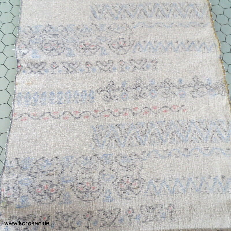 Araihari dicker Jacquard Seiden Crepe mit abstrakt geometrischen Muster