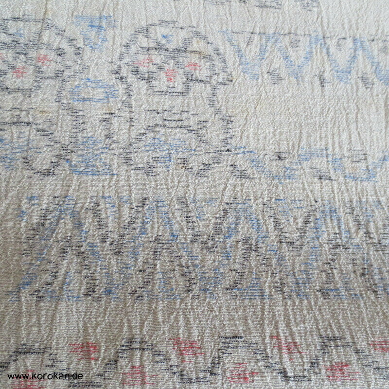 Araihari dicker Jacquard Seiden Crepe mit abstrakt geometrischen Muster