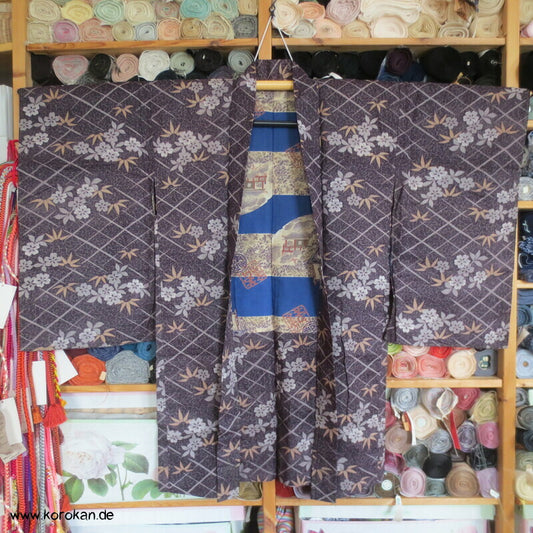 Bambus über Gitter Haori Kimono Jacke