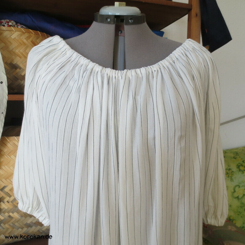 Zero Waste nur gerade Bahnen loses Viscose Krepp Kleid , One Size Fits all