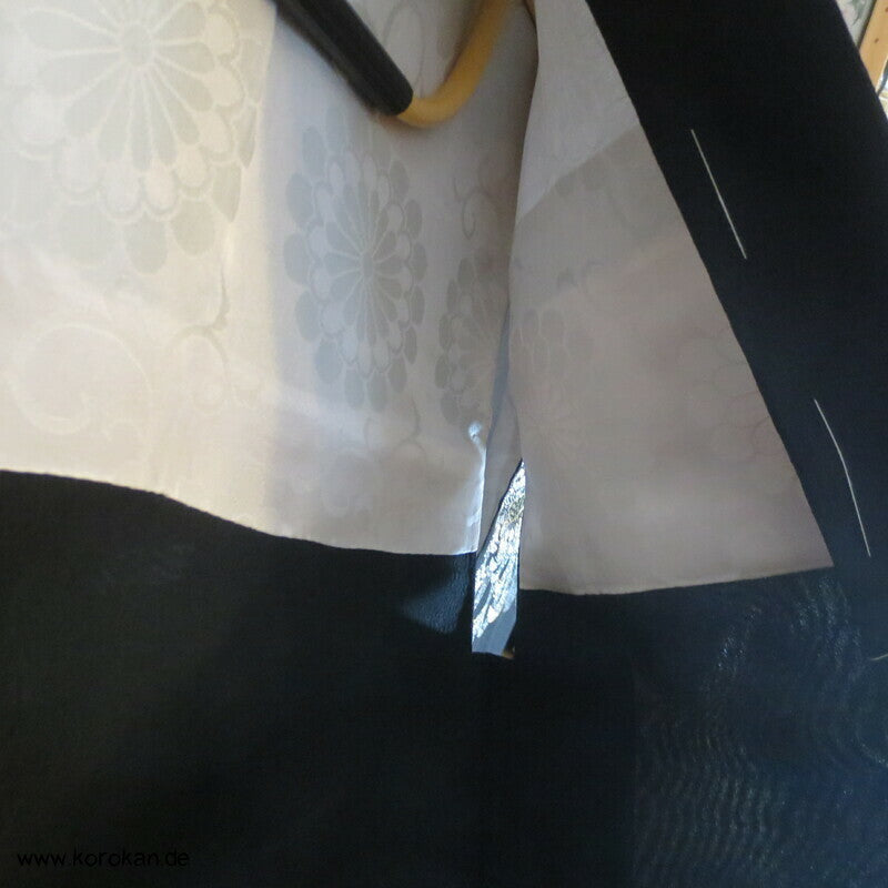 einzelne Urushi Blüten Haori (Abend - ) Jacke Seidenbrokat