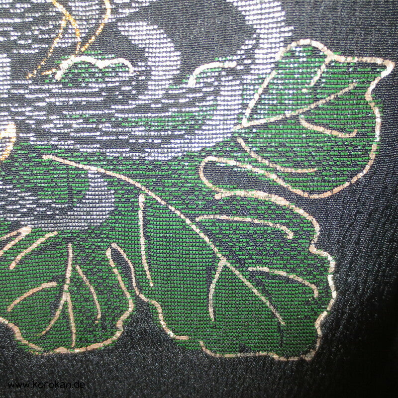 einzelne Urushi Blüten Haori (Abend - ) Jacke Seidenbrokat