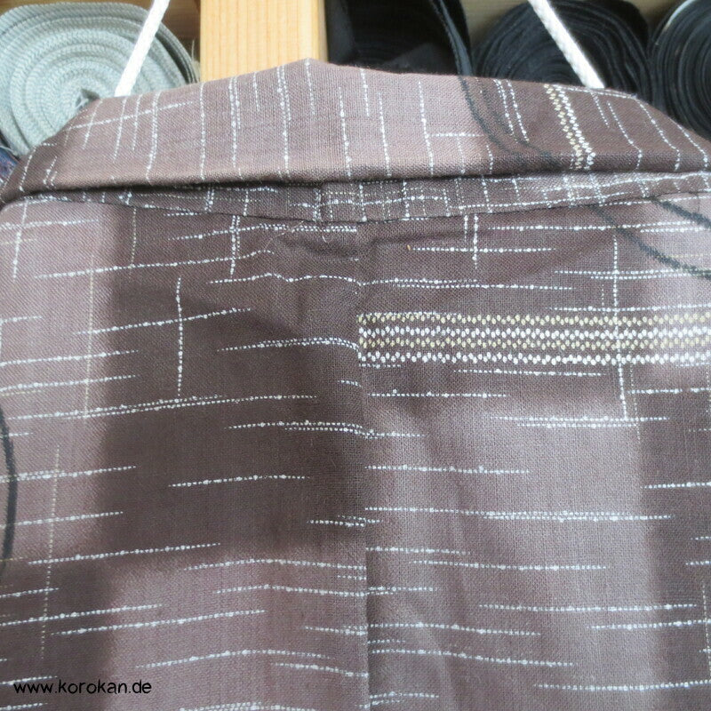 Art Deco Kreise über Karo Haori Kimono Jacke
