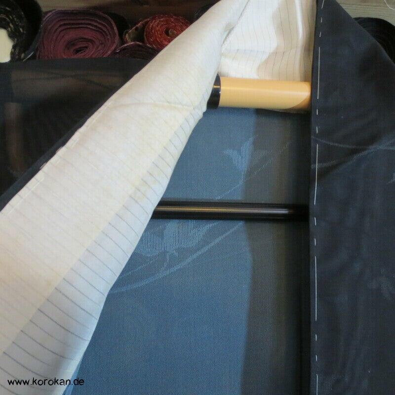 Zweige Hitoe halbtransparenter Sha Seiden Kimono