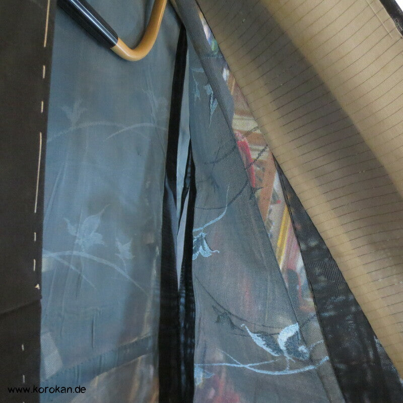 Zweige Hitoe halbtransparenter Sha Seiden Kimono