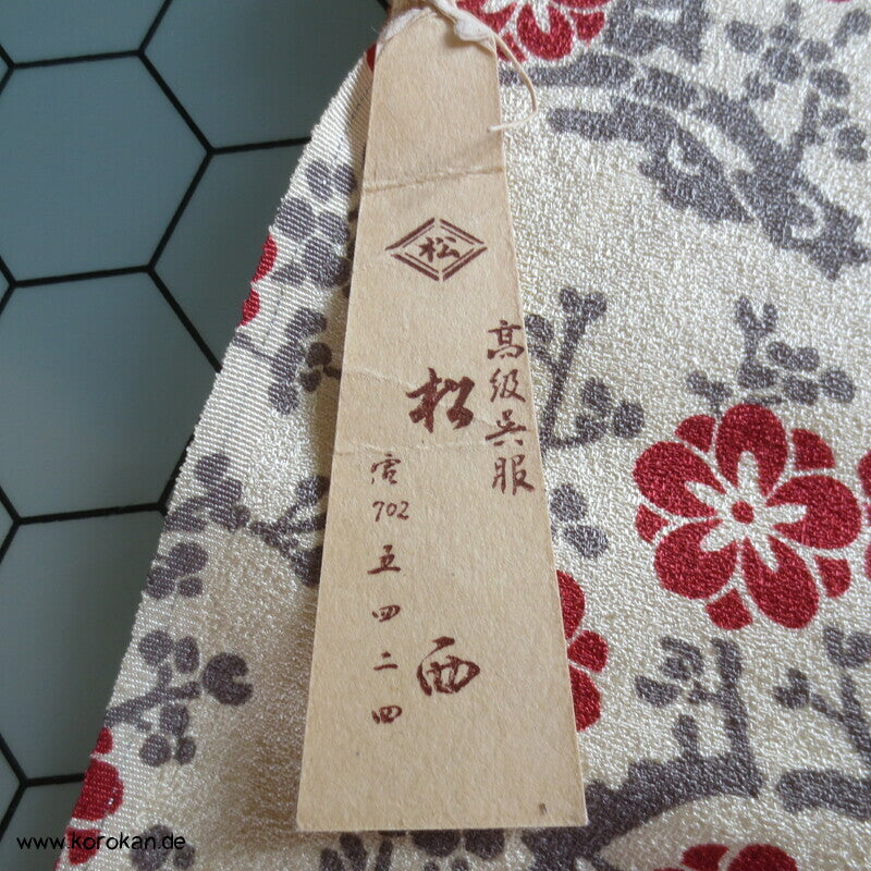 Umezweige Blockdruck Seidencrepe Tanmono