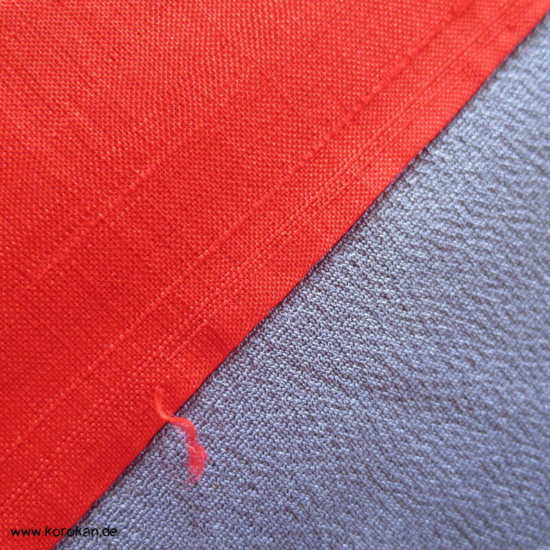 Komon Kimono mit feinem diagonalem Streifen annual growth Muster