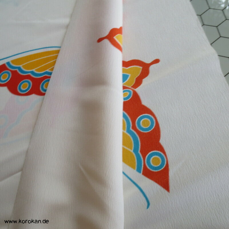 Schmetterlinge, groß, bunt Kimono Crepe