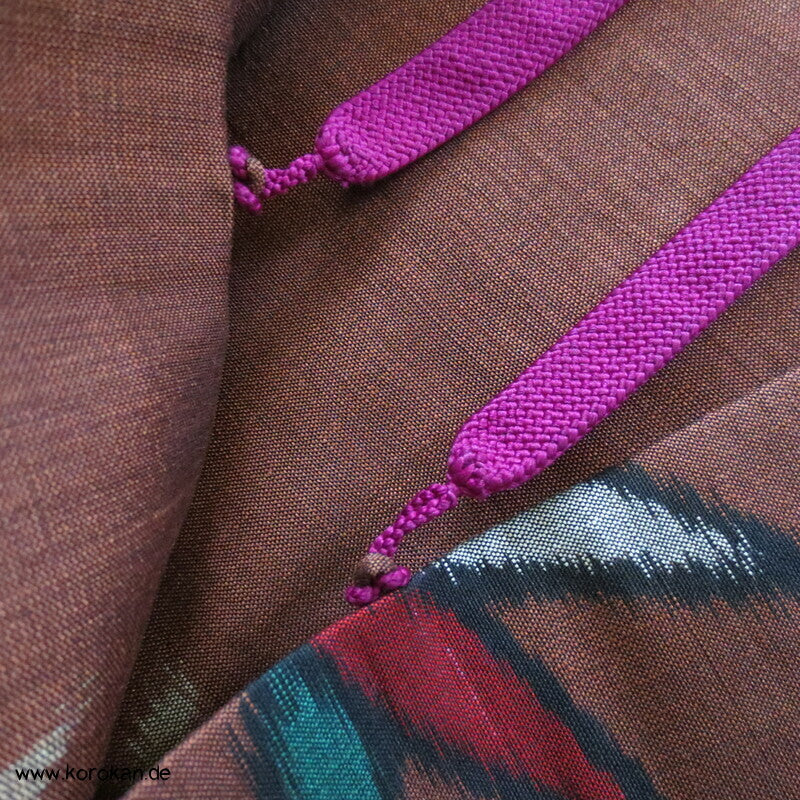 Bambus Meisen Seiden Haori Jacke, mit Himo