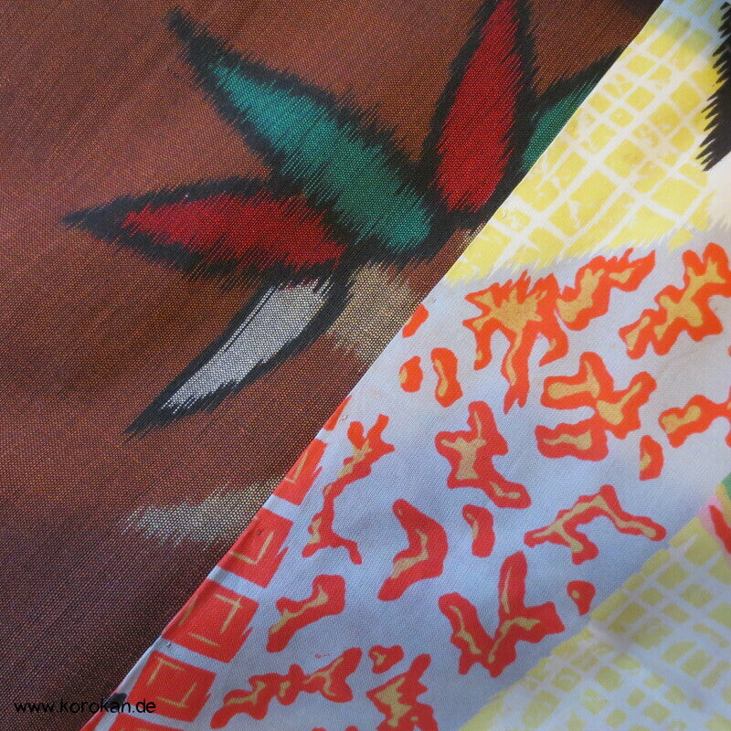 Bambus Meisen Seiden Haori Jacke, mit Himo
