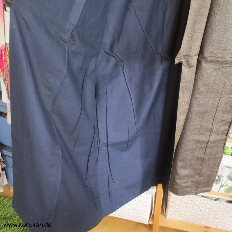 Tsumugi Hausmantel - Seide gepolsterter Komon Kimono