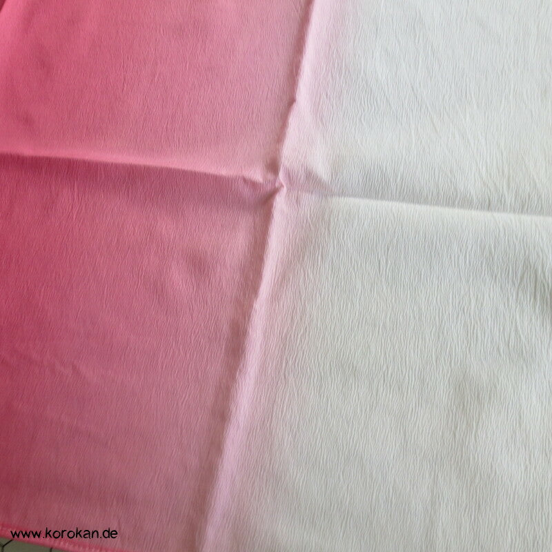 Furoshiki, Bokashi Farbverlauf von rosapink nach weiß