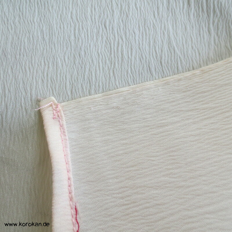 Furoshiki, Bokashi Farbverlauf von rosapink nach weiß