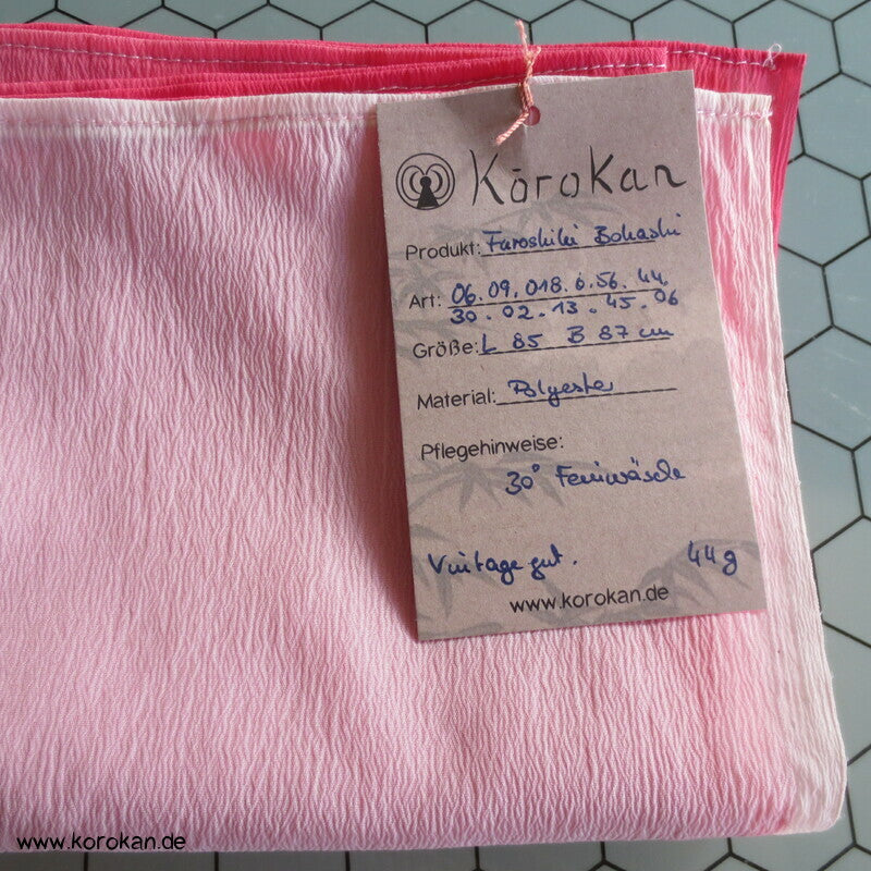 Furoshiki, Bokashi Farbverlauf von rosapink nach weiß