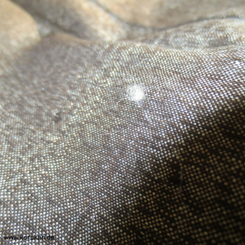 Tsumugi Hausmantel - Seide gepolsterter Komon Kimono