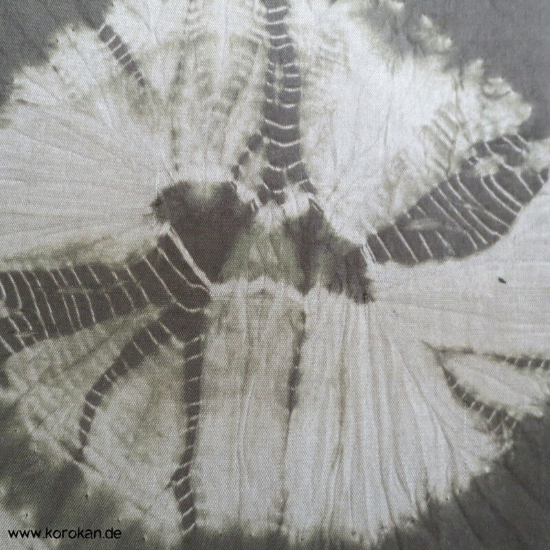 Shibori Batik Hausmantel - gepolsterter Juban Kimono