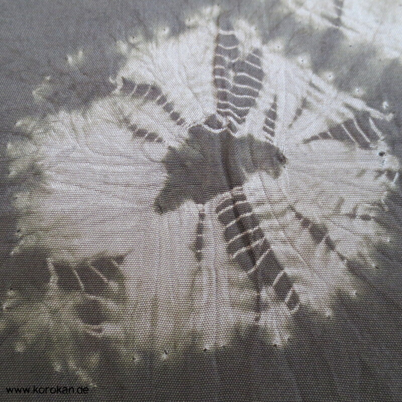 Shibori Batik Hausmantel - gepolsterter Juban Kimono