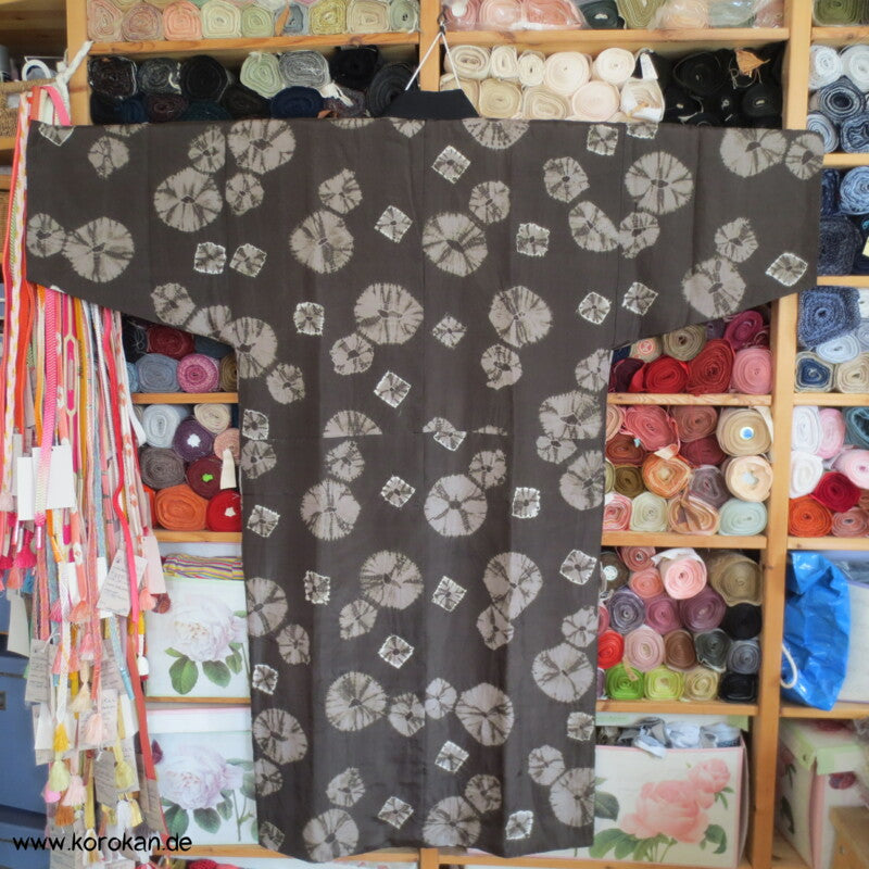 Shibori Batik Hausmantel - gepolsterter Juban Kimono