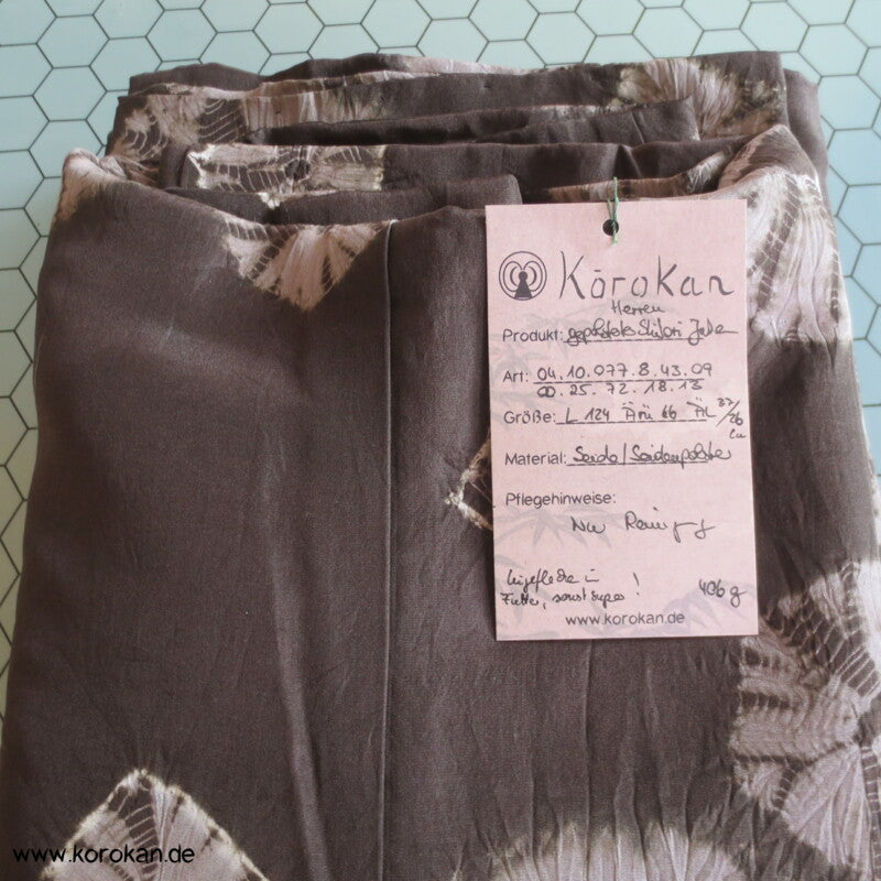 Shibori Batik Hausmantel - gepolsterter Juban Kimono