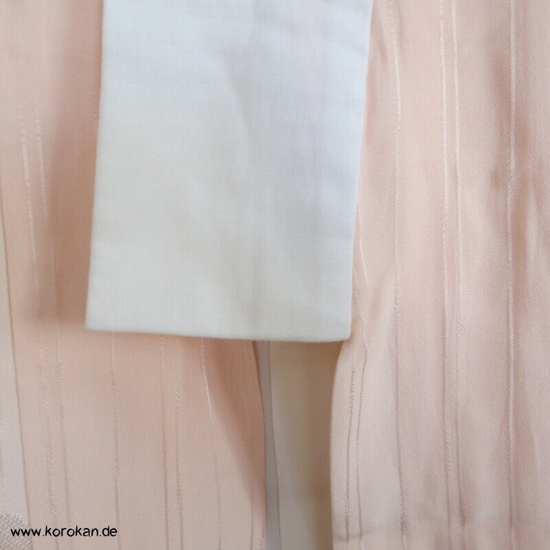 Shibori Elemente Päonien Seidendamast Juban Unterkimono