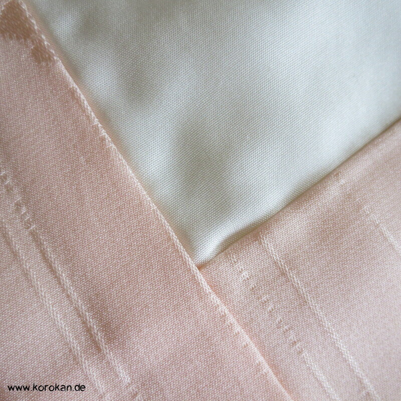 Shibori Elemente Päonien Seidendamast Juban Unterkimono