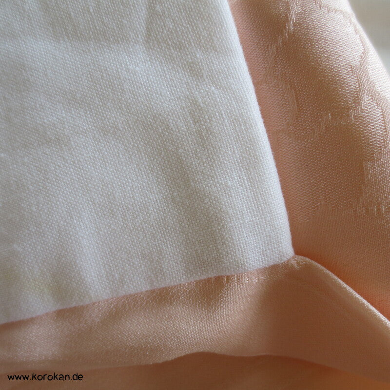 Shibori Elemente Päonien Seidendamast Juban Unterkimono
