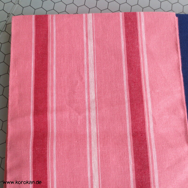 Streifen (Heko) Obi aus grob gewebtem Asa - Hanf