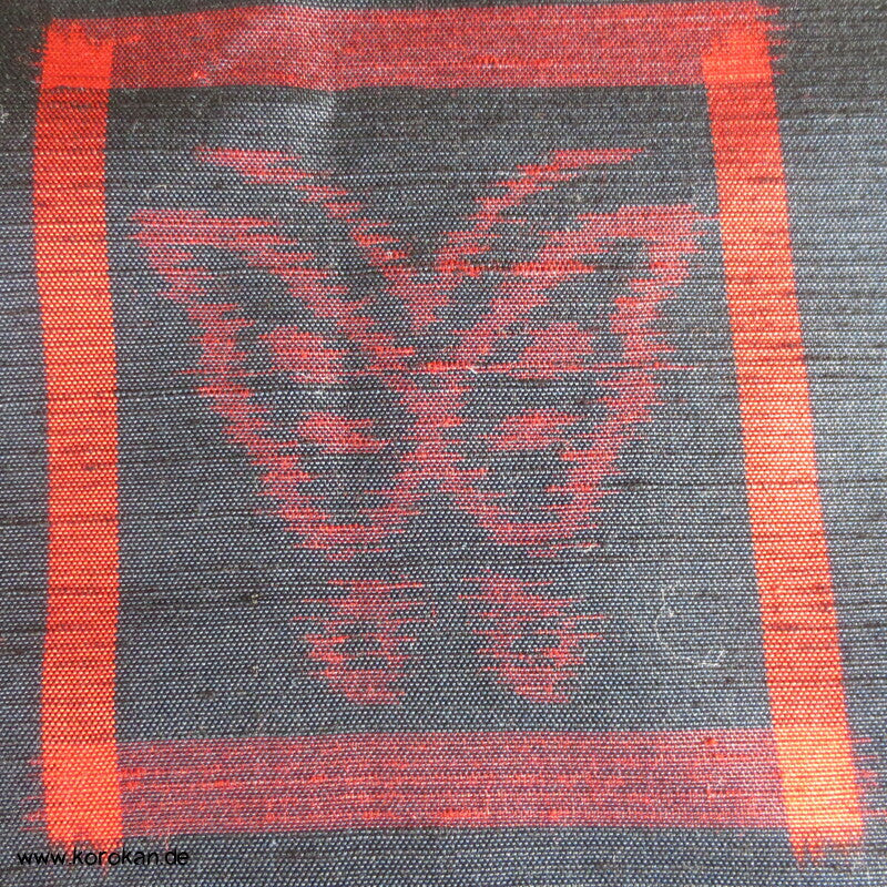 Noren Vorhangschal Tsumgi Kimono Seide, Schmetterlinge