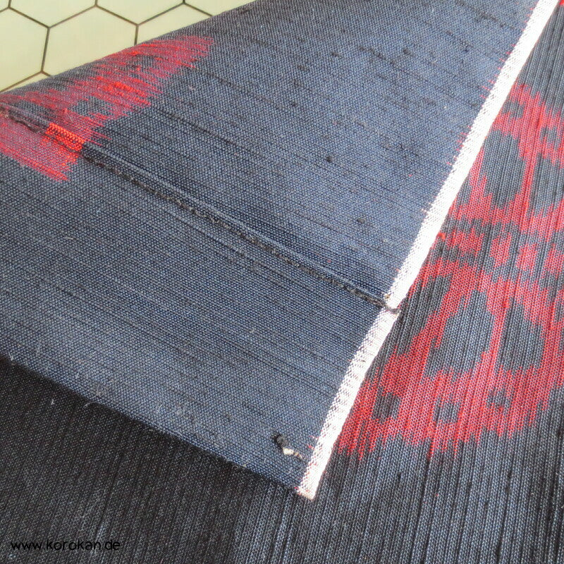 Noren Vorhangschal Tsumgi Kimono Seide, Schmetterlinge