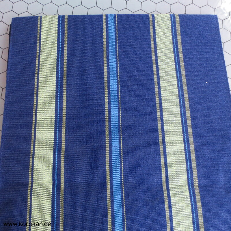 Streifen (Heko) Obi aus grob gewebtem Asa - Hanf