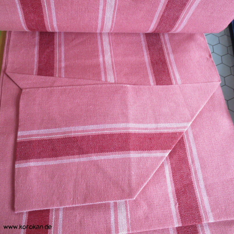 Streifen (Heko) Obi aus grob gewebtem Asa - Hanf