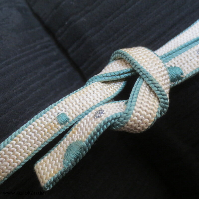japanische Haori Kimono Jacke schwarzer Seidenbrokat Urushi Blätter