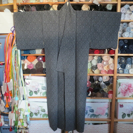 Baumborke grau melierter Komon Kimono