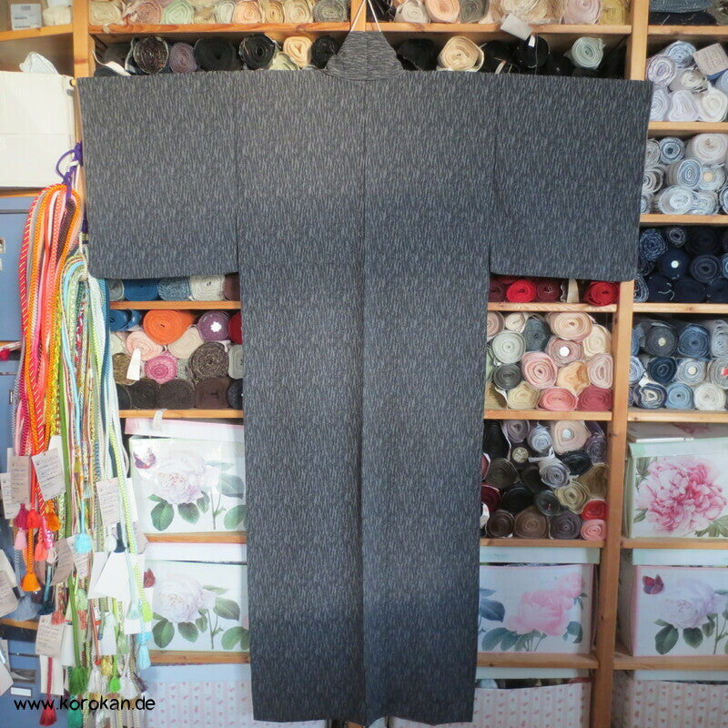 Baumborke grau melierter Komon Kimono