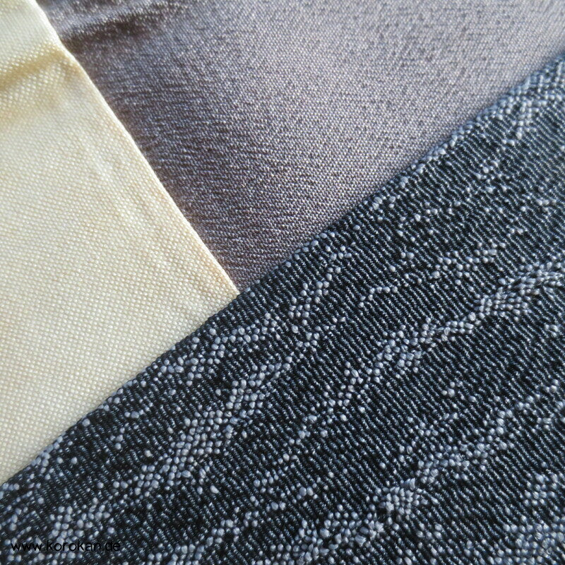 Baumborke grau melierter Komon Kimono