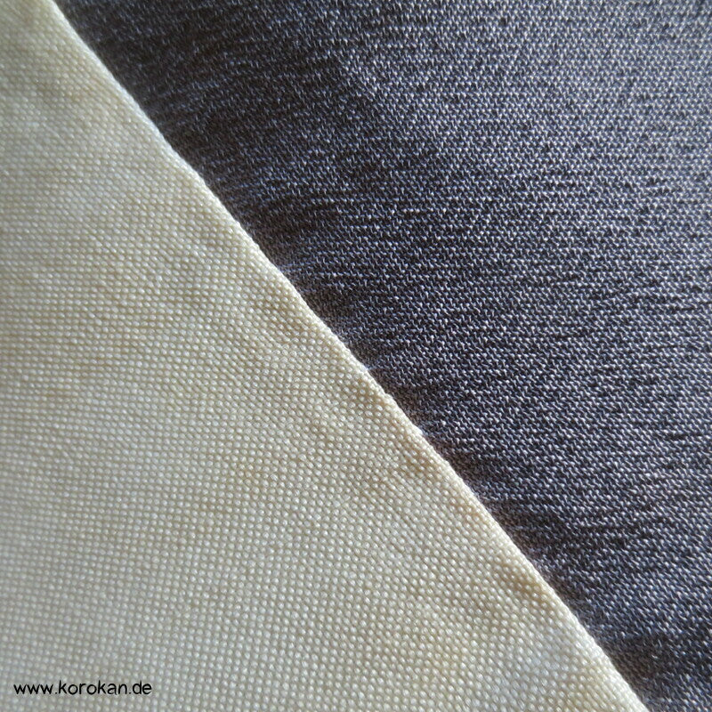 Baumborke grau melierter Komon Kimono