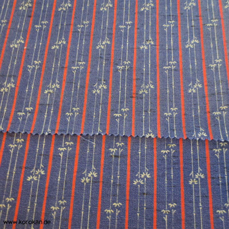 Bambusstreifen Woll Kimono Stoff - fein