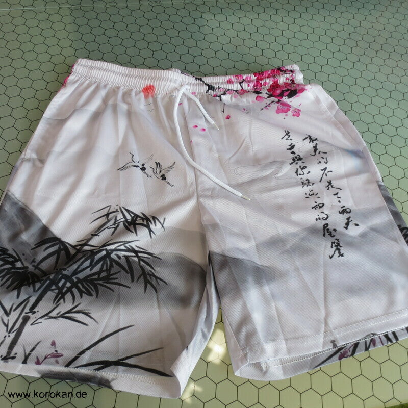 Shorts Bambus Sakura Kranich