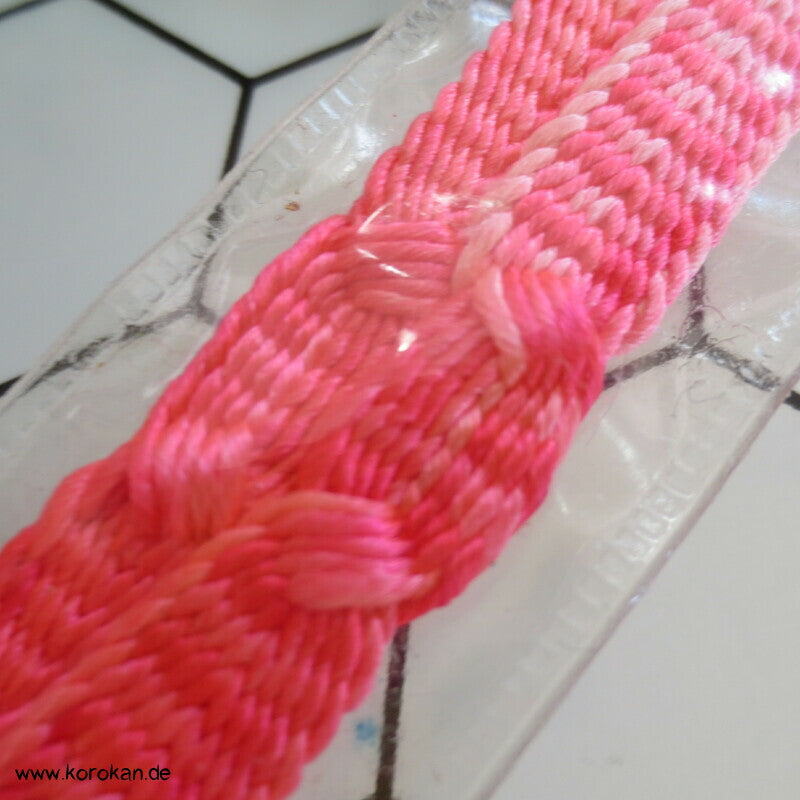 Haori Himo - neu und unbenutzt - Seide, Verlauf pink - weiß