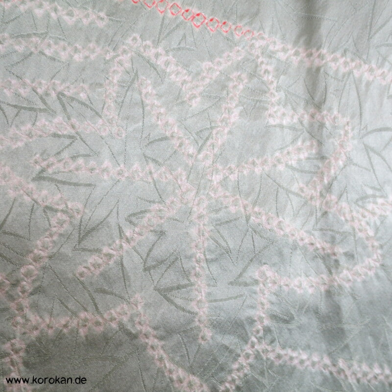 Ahornblätter Shibori Seiden Komon Kimono