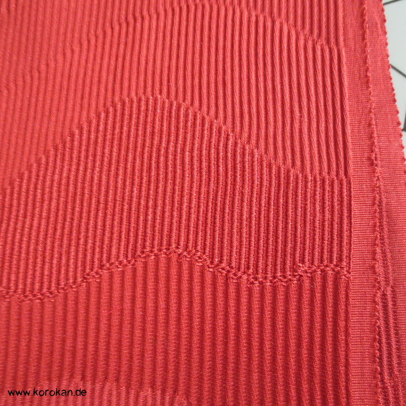 Shibori Wellen rostrot kreppige Kimono Seide