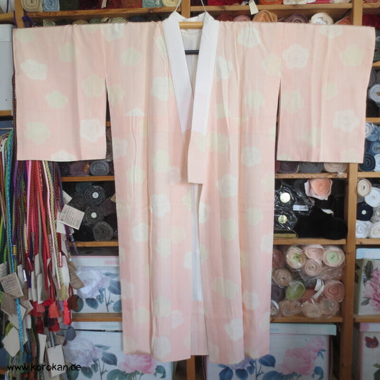 Ume Blüten Seidencrepe Juban Unterkimono