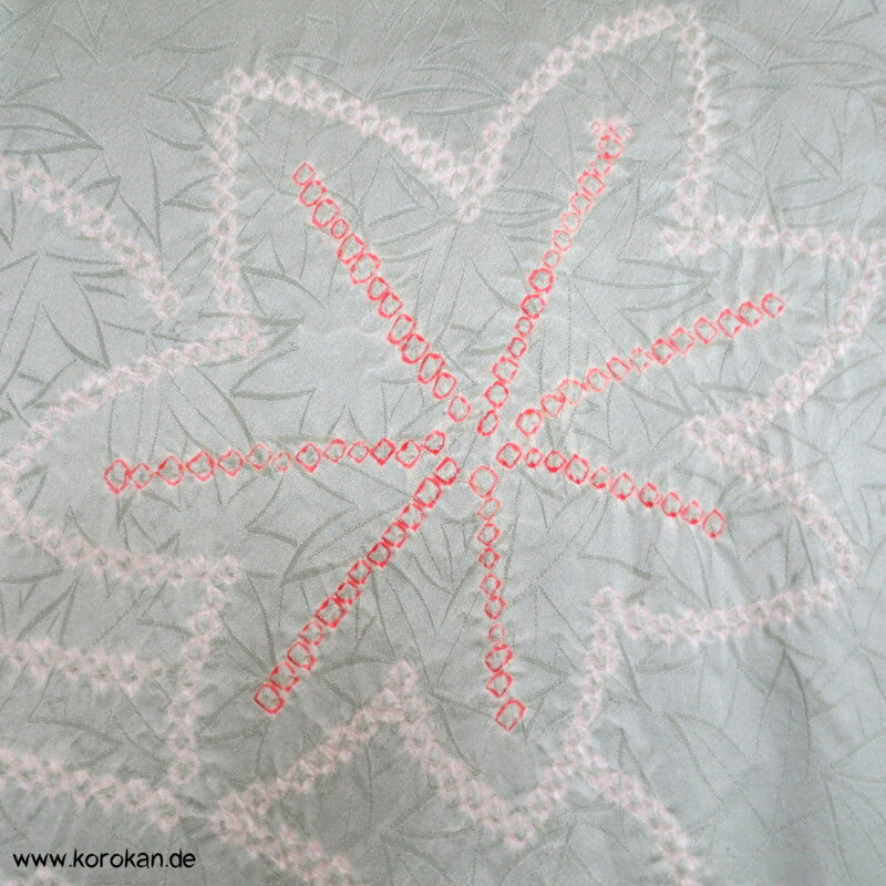 Ahornblätter Shibori Seiden Komon Kimono