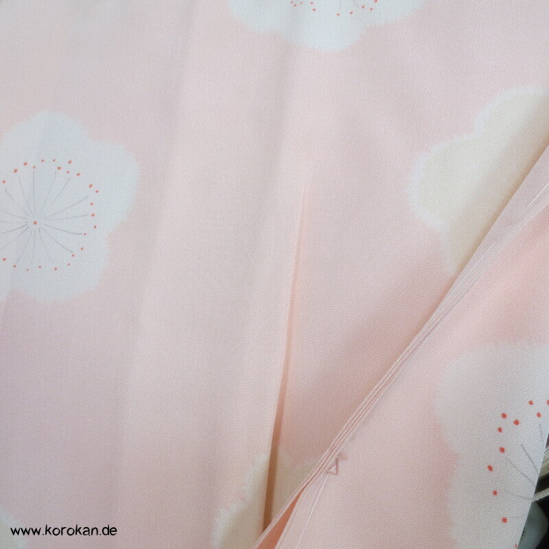 Ume Blüten Seidencrepe Juban Unterkimono