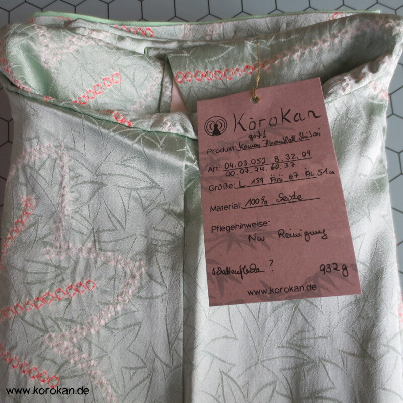 Ahornblätter Shibori Seiden Komon Kimono