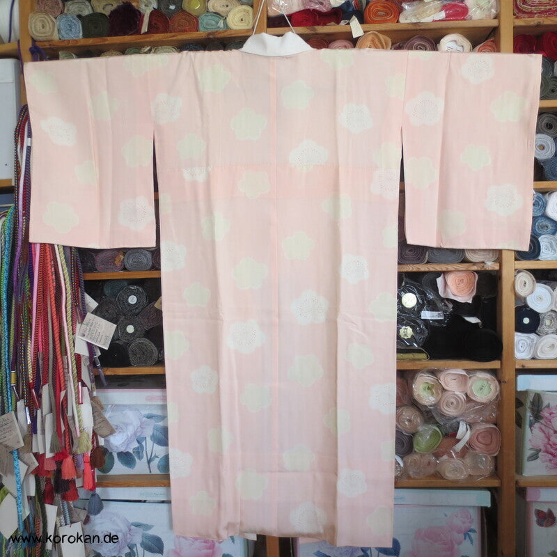 Ume Blüten Seidencrepe Juban Unterkimono