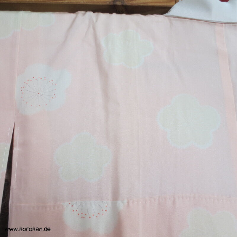 Ume Blüten Seidencrepe Juban Unterkimono