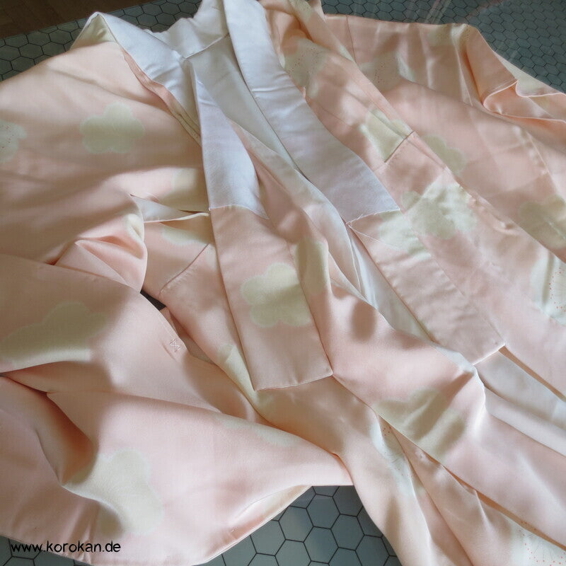 Ume Blüten Seidencrepe Juban Unterkimono