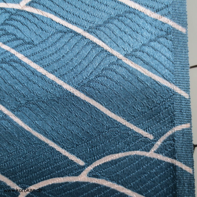 Genji Wasserrad Wellendamast Kimono Seide
